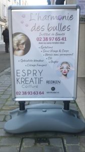 affiches vinyles flyers esthéticiennes institut beauté coiffure Pixellecom